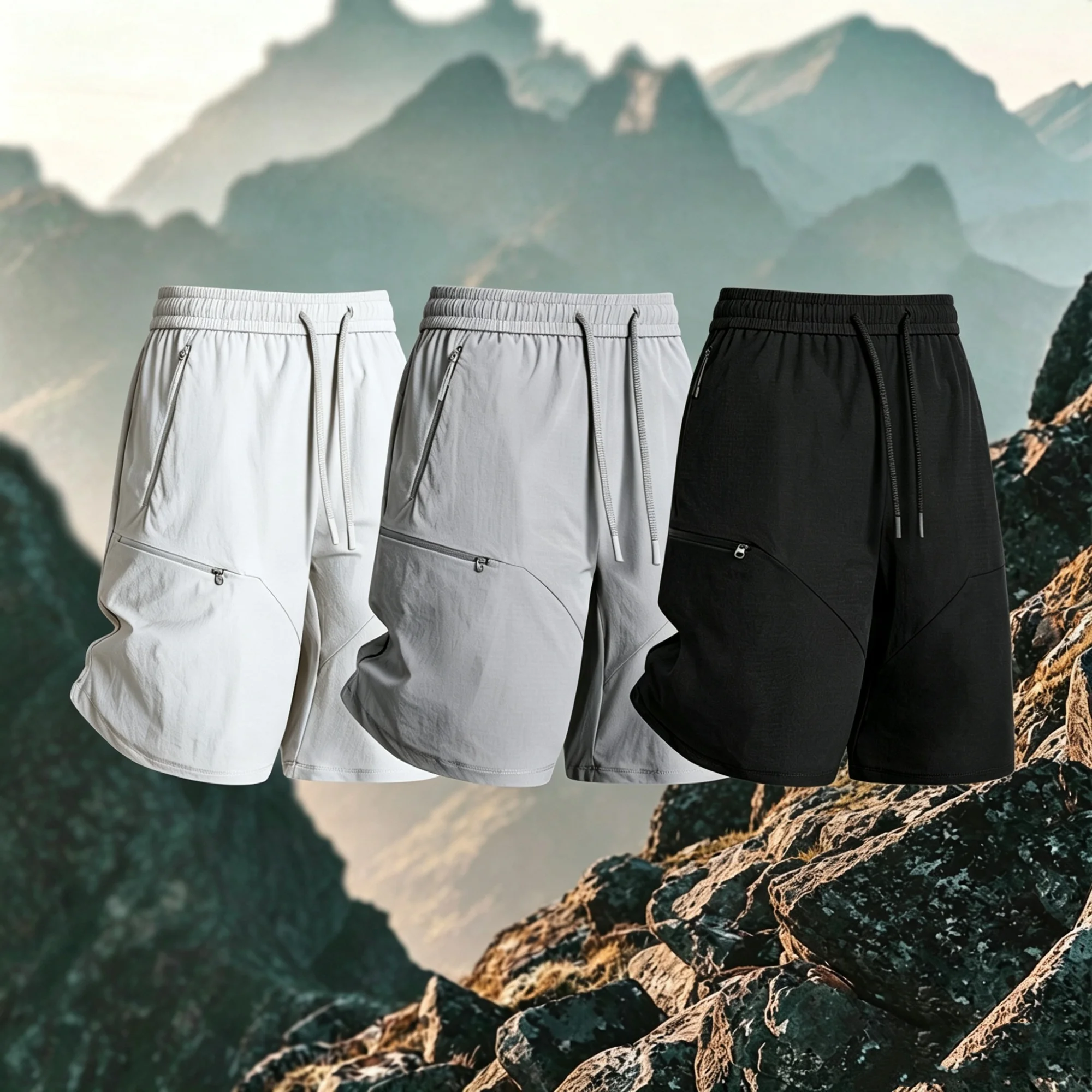 Lightweight Breathable Quick Dry Outdoor Men's Hiking Shorts Casual Sports Five-Quarter Length Nylon Lycra mid Waist Zipper
Lightweight Breathable Quick Dry Outdoor Men's Hiking Shorts Casual Sports Five-Quarter Length Nylon Lycra mid Waist Zipper