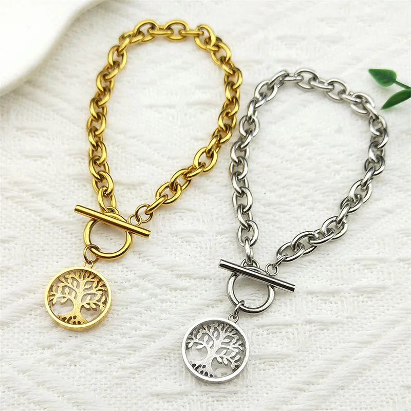 Tree of Life Bracect for Women Girls Stainless Steel Gold Silver Color Love Amulet Choker Chain Jewelry Gifts
Tree of Life Bracect for Women Girls Stainless Steel Gold Silver Color Love Amulet Choker Chain Jewelry Gifts
