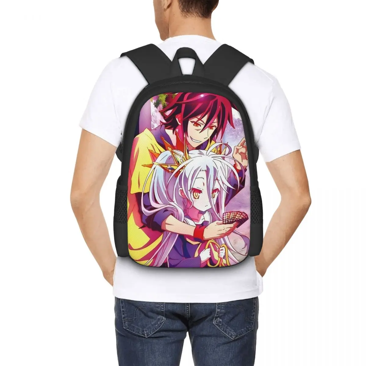 No Game No Life Zero Cover Image Student Backpack School Bag Hiking Travel Daypack for Boys Girls Fashion Bookbag Shoulder Bags
No Game No Life Zero Cover Image Student Backpack School Bag Hiking Travel Daypack for Boys Girls Fashion Bookbag Shoulder Bags
