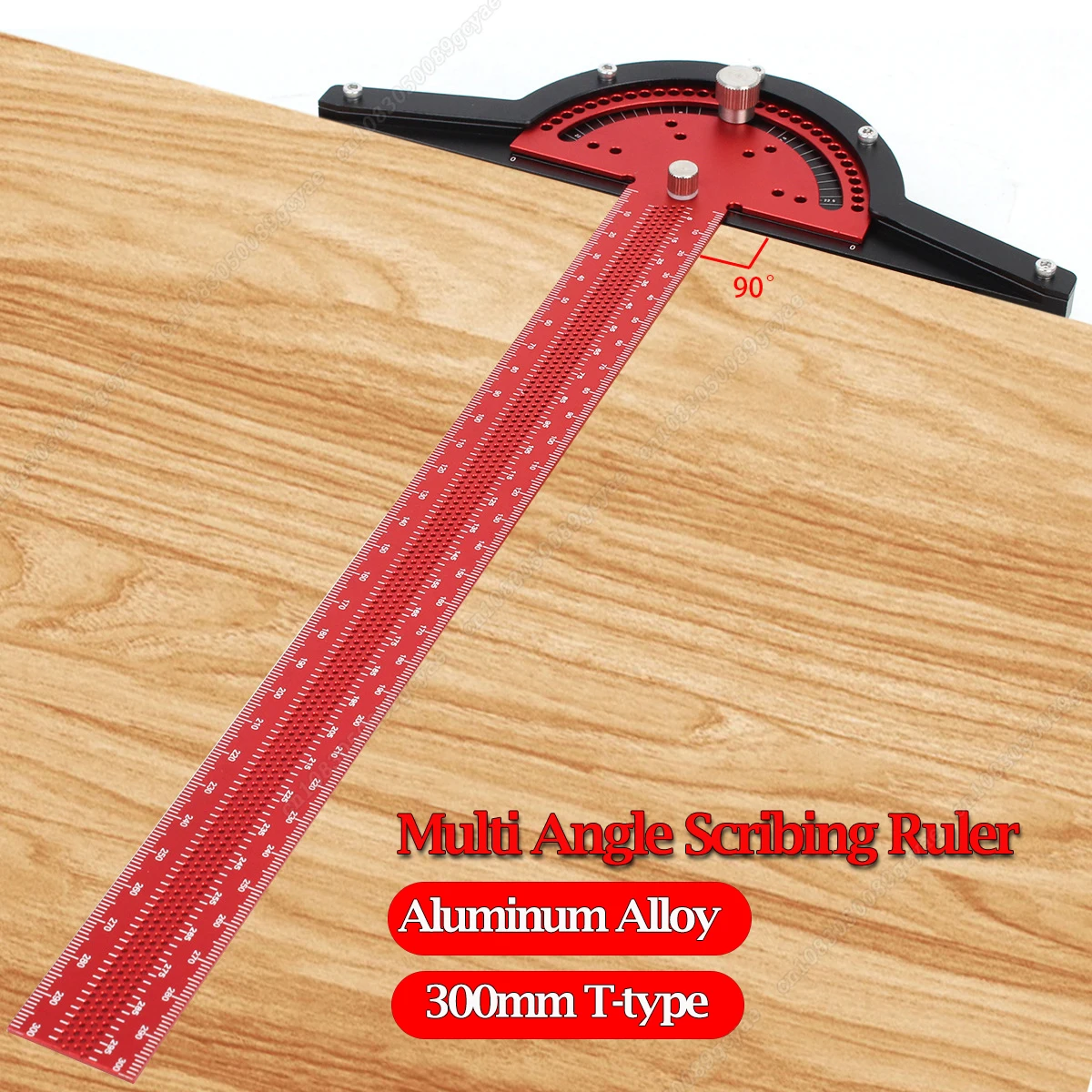Multi Angle Scribing Ruler 300mm T-type Woodworking Scribe Aluminum Alloy Line Drawing Marking Gauge DIY Measuring Tools
Multi Angle Scribing Ruler 300mm T-type Woodworking Scribe Aluminum Alloy Line Drawing Marking Gauge DIY Measuring Tools