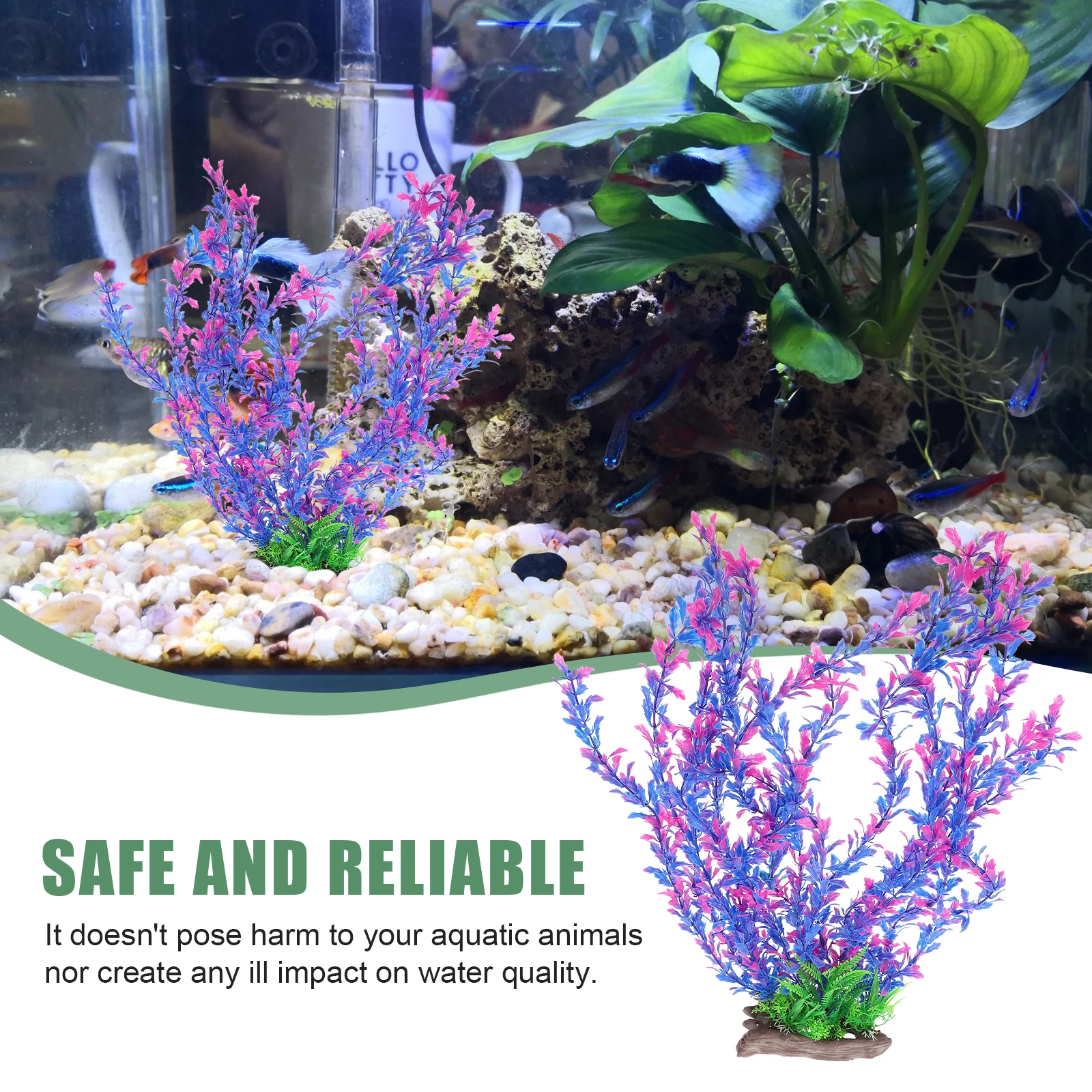 Realistic Artificial Aquarium Plant Decorative Fish Tank Grass Plastic Landscape Ornament For Underwater Home Aquarium
Realistic Artificial Aquarium Plant Decorative Fish Tank Grass Plastic Landscape Ornament For Underwater Home Aquarium