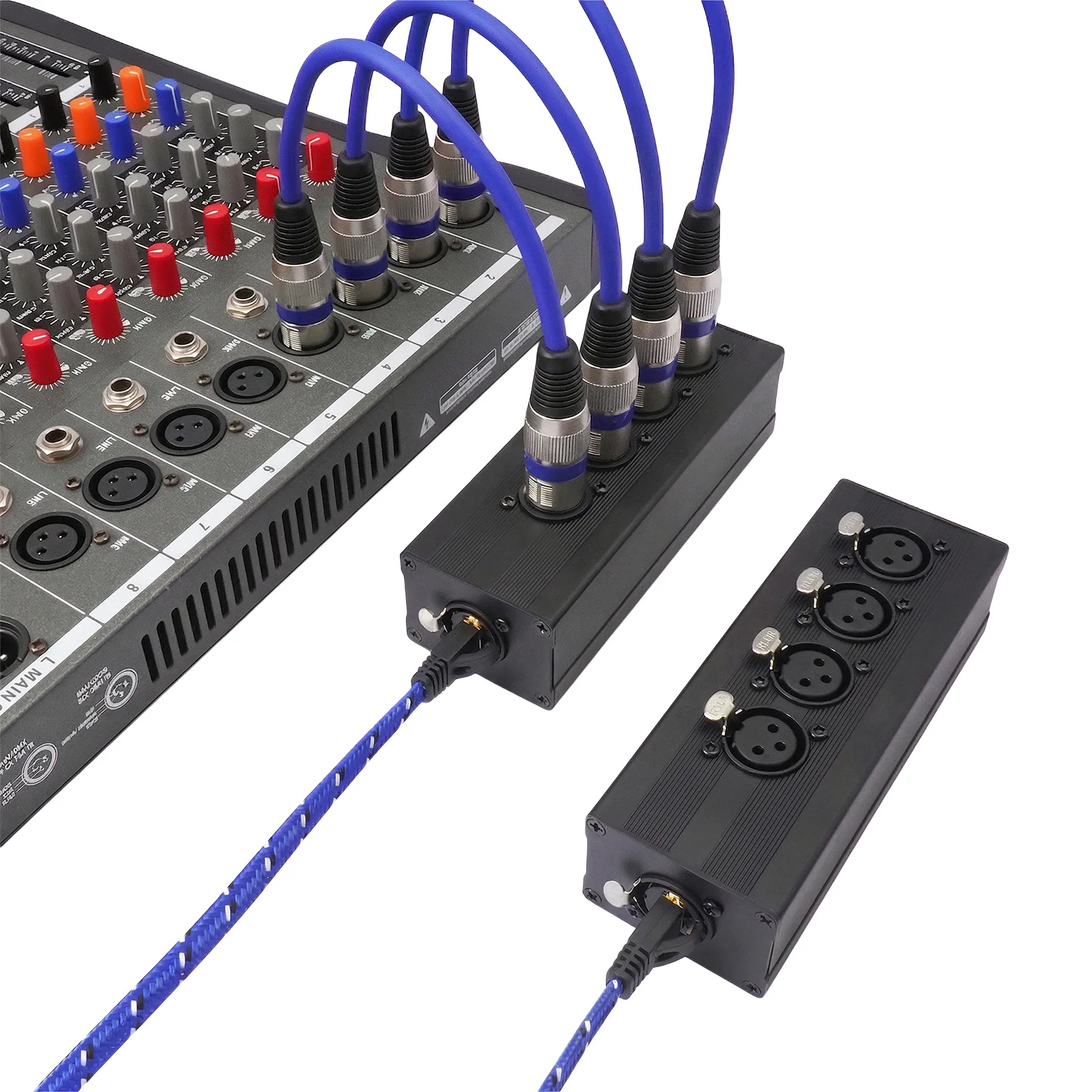 Кабель-удлинитель RJ45 на 4-канальный 3-контактный XLR Ethernet, 1 пара, для сценического звука, освещения, студий звукозаписи
Кабель-удлинитель RJ45 на 4-канальный 3-контактный XLR Ethernet, 1 пара, для сценического звука, освещения, студий звукозаписи