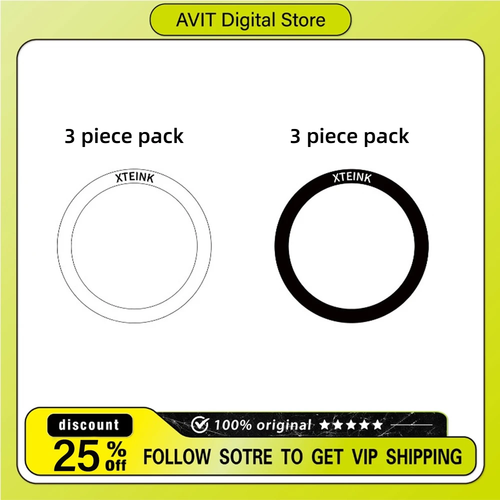 XTEINK X4 Magnetic Ring for XTEINK X3/X4 6pcs Pack Magnetizing Ring Strong Magnetic Adsorption Accessories for Daily Use
XTEINK X4 Magnetic Ring for XTEINK X3/X4 6pcs Pack Magnetizing Ring Strong Magnetic Adsorption Accessories for Daily Use