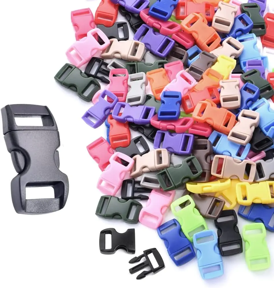 10pcs Arc Release Plastic Buckle 10/15/20/25mm for Parachute Bracelet Buckle Dog Collar Shoulder Strap Buckle DIY Accessories
10pcs Arc Release Plastic Buckle 10/15/20/25mm for Parachute Bracelet Buckle Dog Collar Shoulder Strap Buckle DIY Accessories