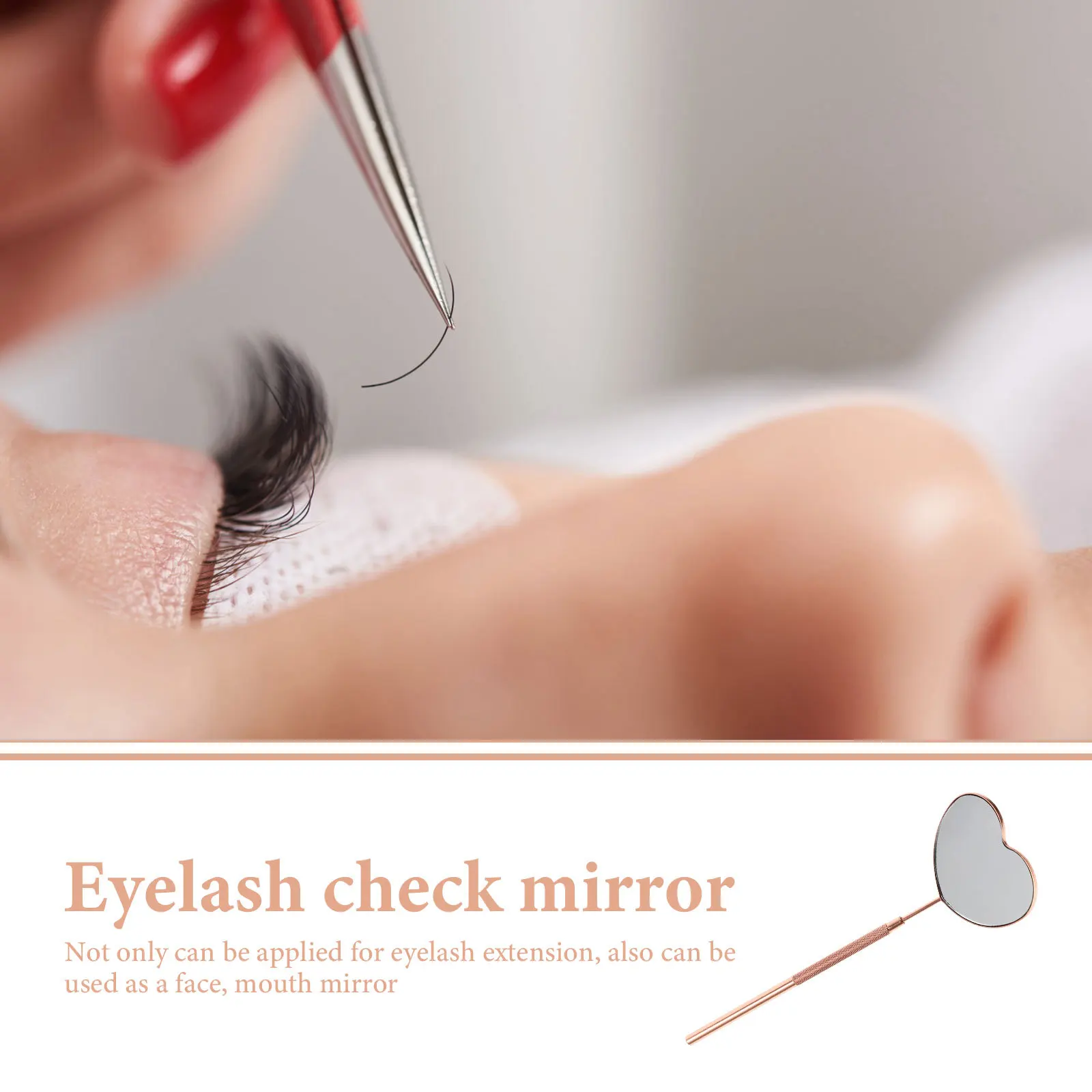 Stainless Steel Eyelash Mirror Handheld Magnifying Mirror for Eyelash Extensions Clear Glass Lens Lightweight Comfortable Grip
Stainless Steel Eyelash Mirror Handheld Magnifying Mirror for Eyelash Extensions Clear Glass Lens Lightweight Comfortable Grip