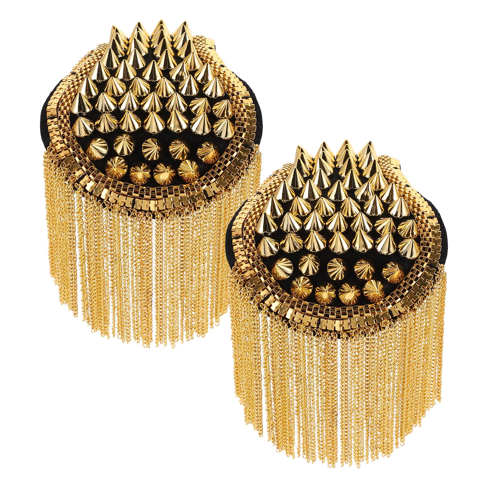 2Pcs Vintage Inspired Tassel Fringe Shoulder Epaulets Rivet Decorative Epaulets for Men Women Suit Blazer Costume Themed Event
2Pcs Vintage Inspired Tassel Fringe Shoulder Epaulets Rivet Decorative Epaulets for Men Women Suit Blazer Costume Themed Event