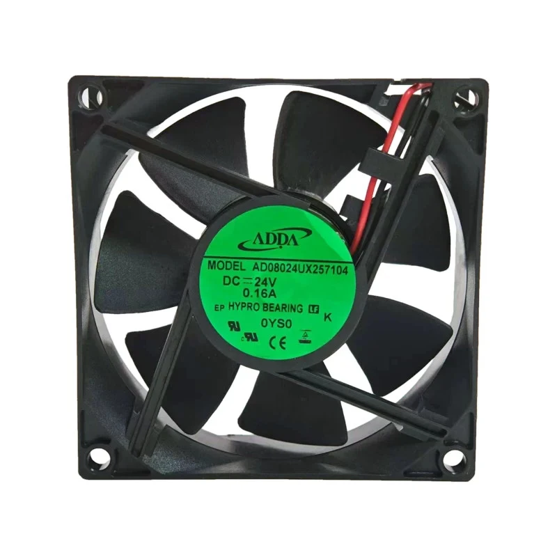 HJY 1 piece ADDA AD08024UX257104 24V DC 0.16A 2-wire cooling fan 8025 8 cm
HJY 1 piece ADDA AD08024UX257104 24V DC 0.16A 2-wire cooling fan 8025 8 cm