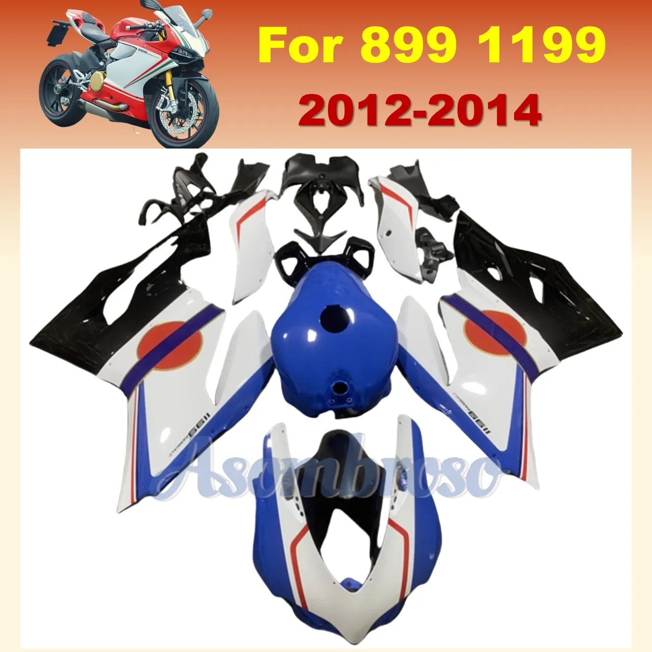 Набор обтекателей для Ducati 899 1199 2012 2013 2014, полный комплект обтекателей для мотоцикла, кузов
Набор обтекателей для Ducati 899 1199 2012 2013 2014, полный комплект обтекателей для мотоцикла, кузов