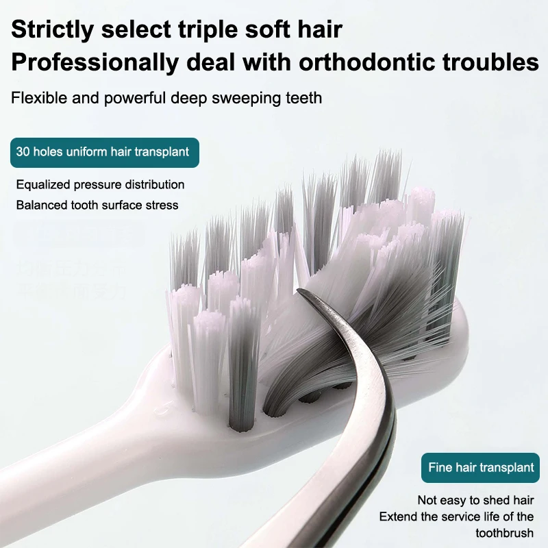 1 Pcs Soft Bristle Toothbrush Clean Braces Adult Toothbrushes With 2 Pcs Interdental Brush Toothbrush For Oral Health Care
1 Pcs Soft Bristle Toothbrush Clean Braces Adult Toothbrushes With 2 Pcs Interdental Brush Toothbrush For Oral Health Care