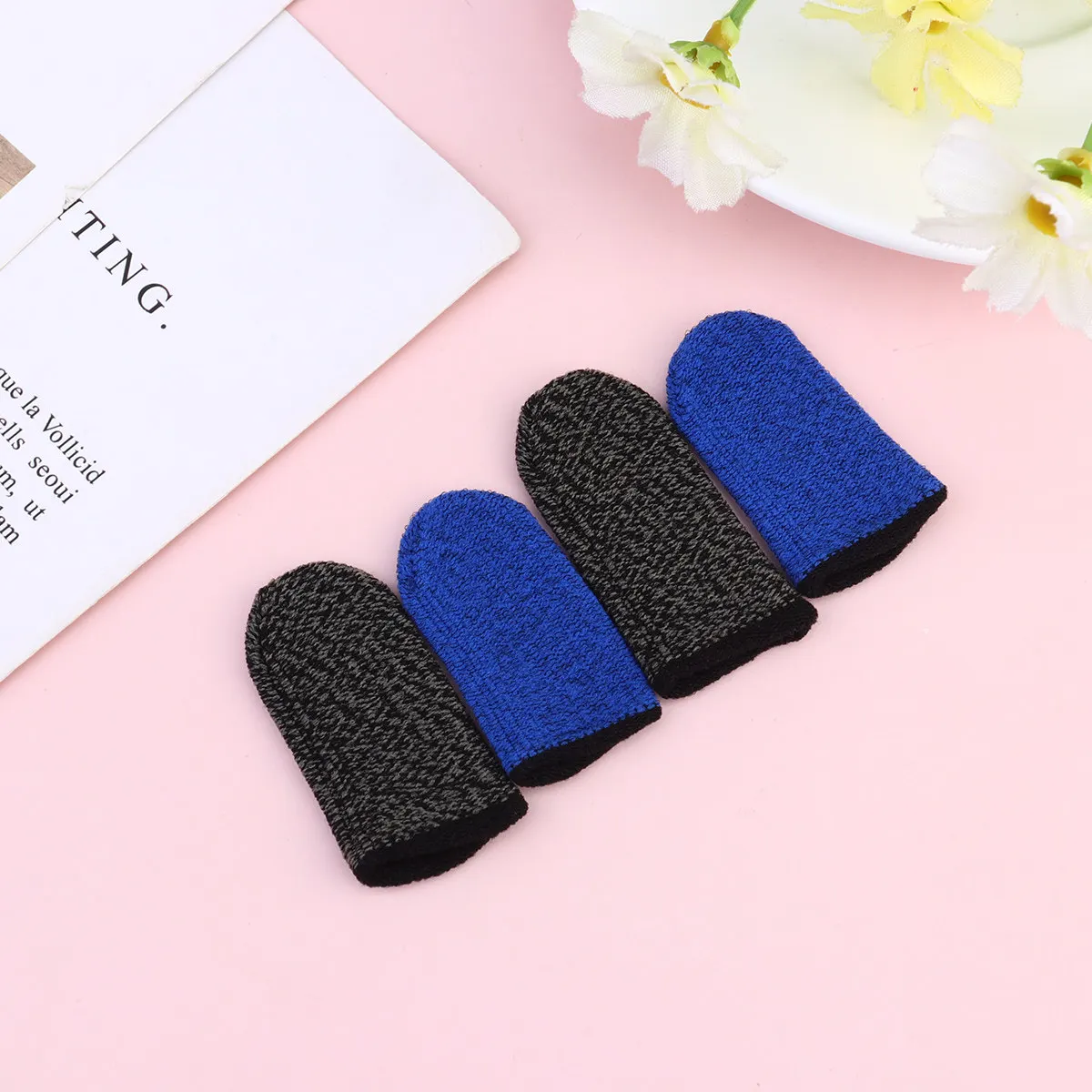 10Pcs Anti-Slip Touch Screen Finger Sleeves Nylon Breathable Elastic Game Finger Cover Blue Black Edge Fast Dry Sweatproof Phone
10Pcs Anti-Slip Touch Screen Finger Sleeves Nylon Breathable Elastic Game Finger Cover Blue Black Edge Fast Dry Sweatproof Phone