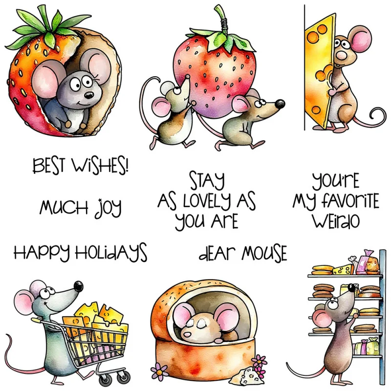 Greedy Mouse Silicone Transparent Clear Stamps Embossing Carbon Steel Cutting Dies for Journal Decoration
Greedy Mouse Silicone Transparent Clear Stamps Embossing Carbon Steel Cutting Dies for Journal Decoration