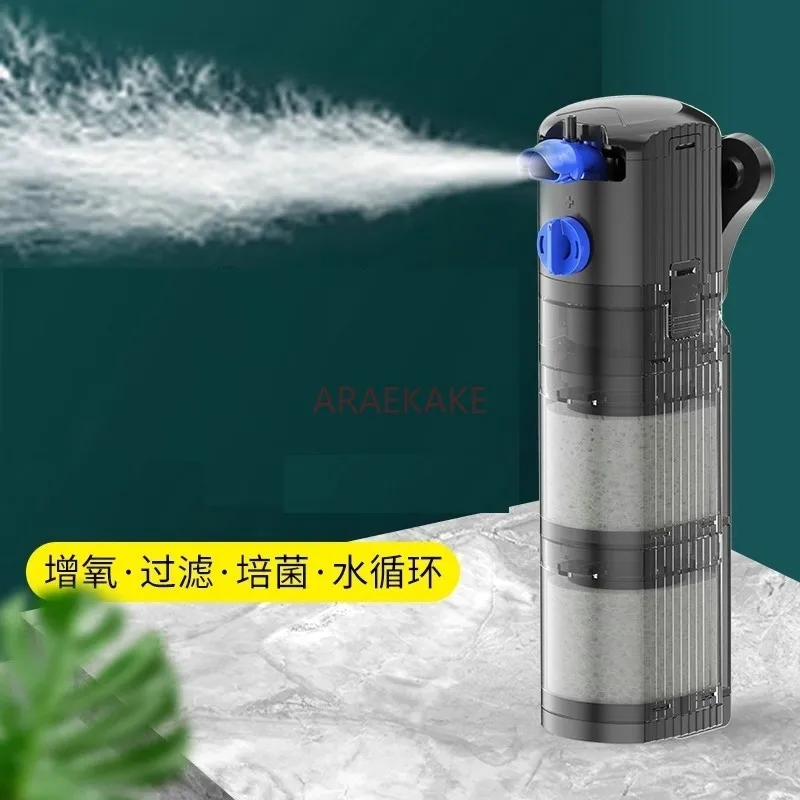 The fish tank filter is equipped with a three in one clean water circulating water pump system, which is a silent small oxygen p
The fish tank filter is equipped with a three in one clean water circulating water pump system, which is a silent small oxygen p