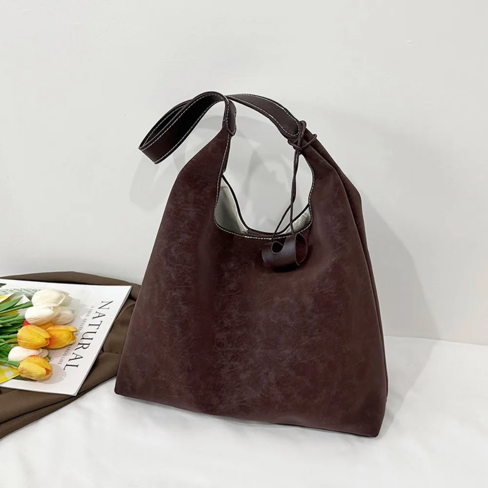 Vintage Solid Color Shoulder Bag Large Capacity Magnetic Snap Tote Bag Suede Leather Women's Handbag Shopper
Vintage Solid Color Shoulder Bag Large Capacity Magnetic Snap Tote Bag Suede Leather Women's Handbag Shopper