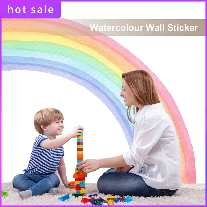 LICG-Large Watercolour Rainbow Wall Stickers For Kids Room Nursery Home Decor Colorful Rainbow Mural Self-Adhesive Fabric
LICG-Large Watercolour Rainbow Wall Stickers For Kids Room Nursery Home Decor Colorful Rainbow Mural Self-Adhesive Fabric