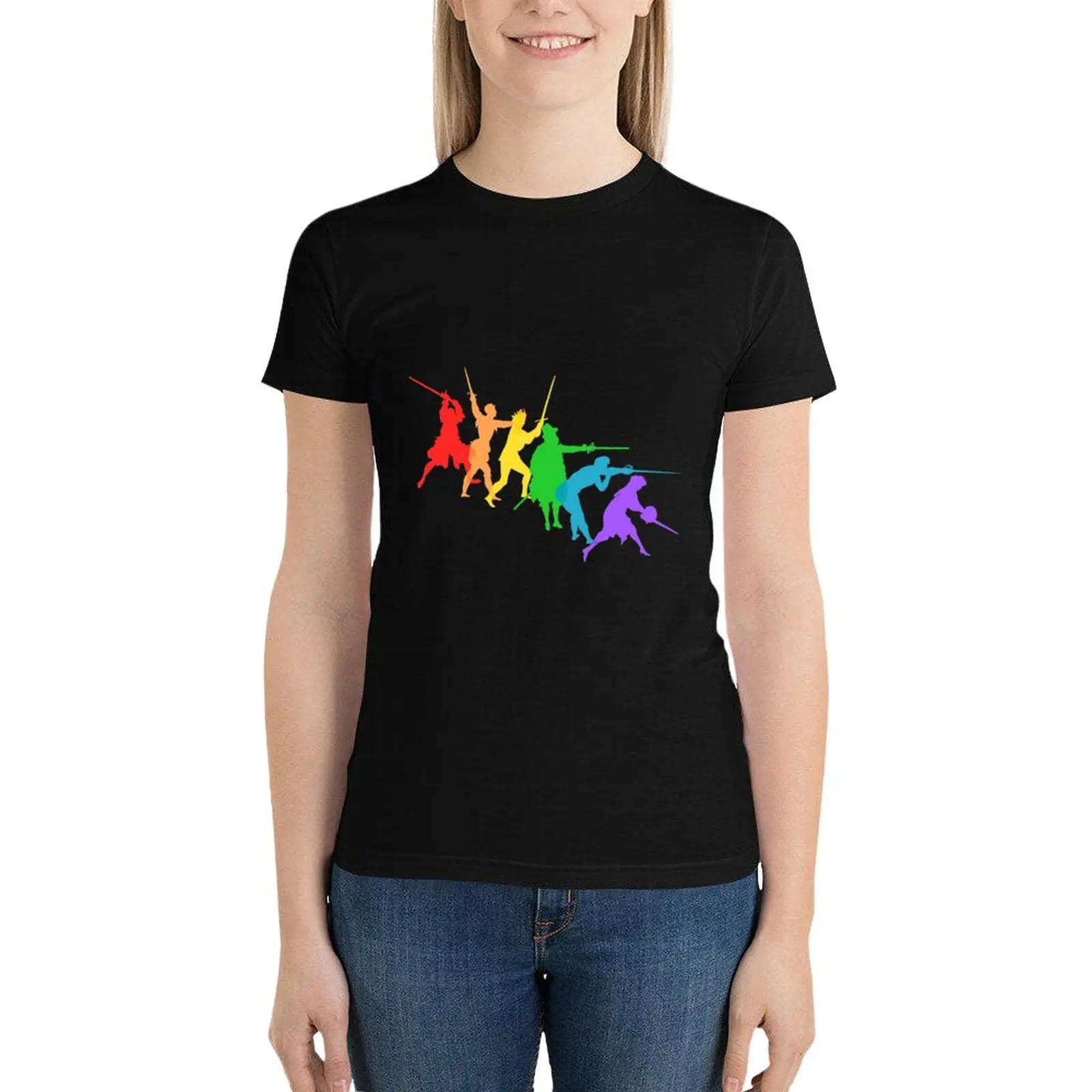 A Spectrum of Swordy Silhouettes T-Shirt tops aesthetic clothes hippie clothes kawaii clothes womans clothing
A Spectrum of Swordy Silhouettes T-Shirt tops aesthetic clothes hippie clothes kawaii clothes womans clothing
