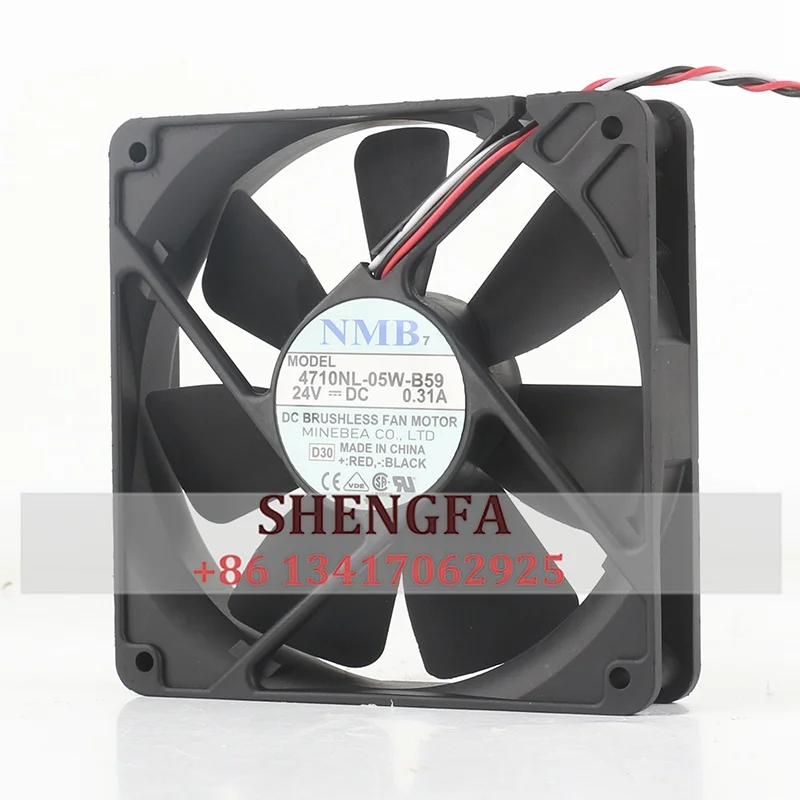 NMB 4710NL-05W-B59 Корпусный вентилятор DC24V 0,31A 120*120*25MM Инверторный бесшумный охлаждающий вентилятор
NMB 4710NL-05W-B59 Корпусный вентилятор DC24V 0,31A 120*120*25MM Инверторный бесшумный охлаждающий вентилятор
