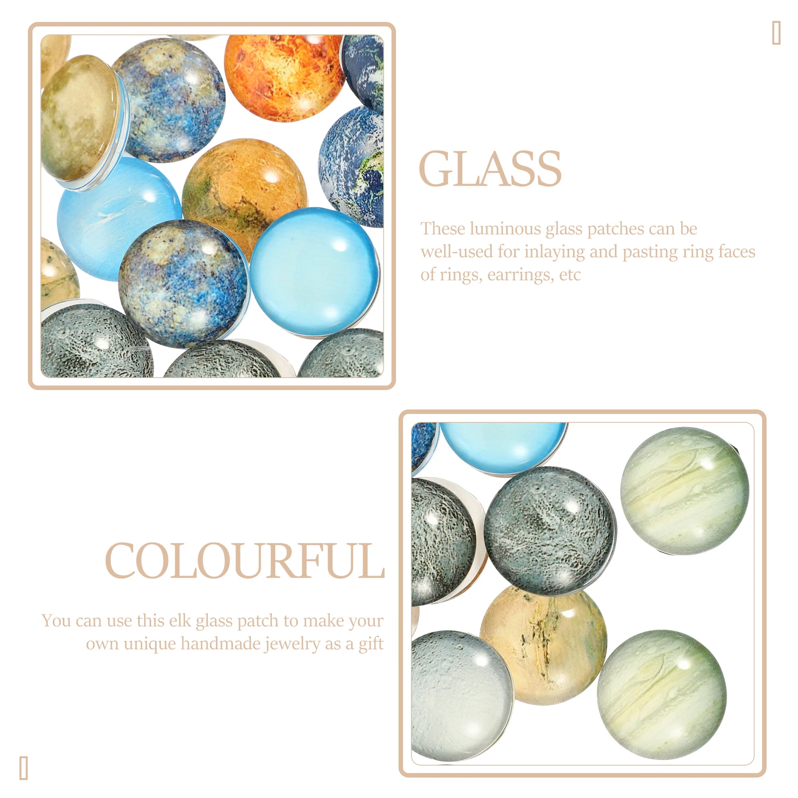 100pcs Round Glass Gemstone Luminous Diy Jewelry Supplies Patches For Earring Making Crafts Decorative Cabochons Glass Dome
100pcs Round Glass Gemstone Luminous Diy Jewelry Supplies Patches For Earring Making Crafts Decorative Cabochons Glass Dome