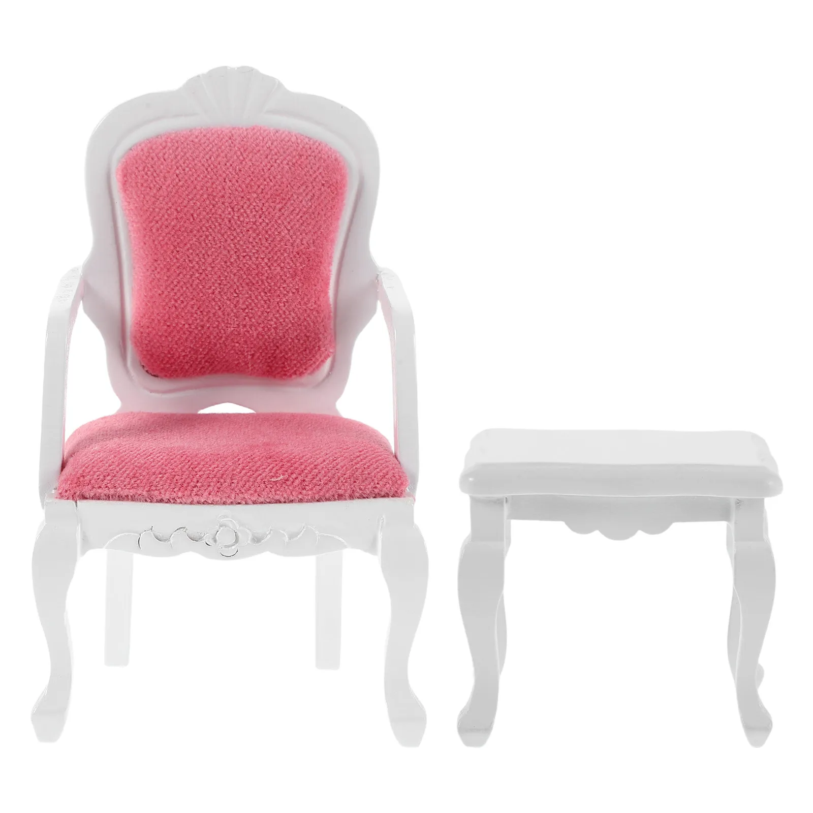 2Pcs Miniature House Living Room Accessories Realistic Wooden Chair End Table Set Mini Furniture for Dollhouse Decor Collection
2Pcs Miniature House Living Room Accessories Realistic Wooden Chair End Table Set Mini Furniture for Dollhouse Decor Collection