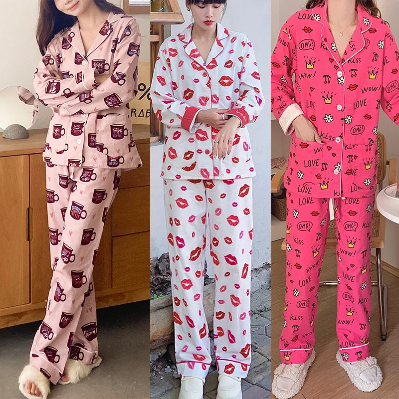 New Cute Autumn And Winter Thickened Brushed Long Sleeve Pants Set Cotton Moon Dress Women's Home Dress Pajamas Printed Lapel
New Cute Autumn And Winter Thickened Brushed Long Sleeve Pants Set Cotton Moon Dress Women's Home Dress Pajamas Printed Lapel