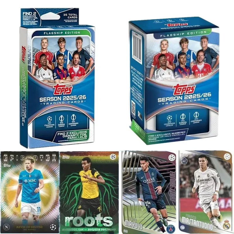 Official 2025-26 Topps Flagship UCC Hobby Box Champions League Football Trading Cards Messi Yamal Autograph Collection Fan Gifts
Official 2025-26 Topps Flagship UCC Hobby Box Champions League Football Trading Cards Messi Yamal Autograph Collection Fan Gifts
