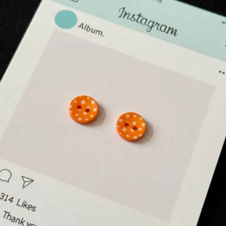 Cute Orange Polka Dot Small Button DIY Journal Decorative Bead Chain Materials Handmade Journaling Accessories
Cute Orange Polka Dot Small Button DIY Journal Decorative Bead Chain Materials Handmade Journaling Accessories
