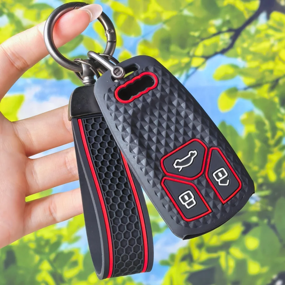 Keychain For Car Keys Case Holder Key Cover For Audi Q5 Q7 TT A4 B9 A5 A6 8S 8W 4M S4 S5 S7 TTS TFSI RS Car Key Case
Keychain For Car Keys Case Holder Key Cover For Audi Q5 Q7 TT A4 B9 A5 A6 8S 8W 4M S4 S5 S7 TTS TFSI RS Car Key Case