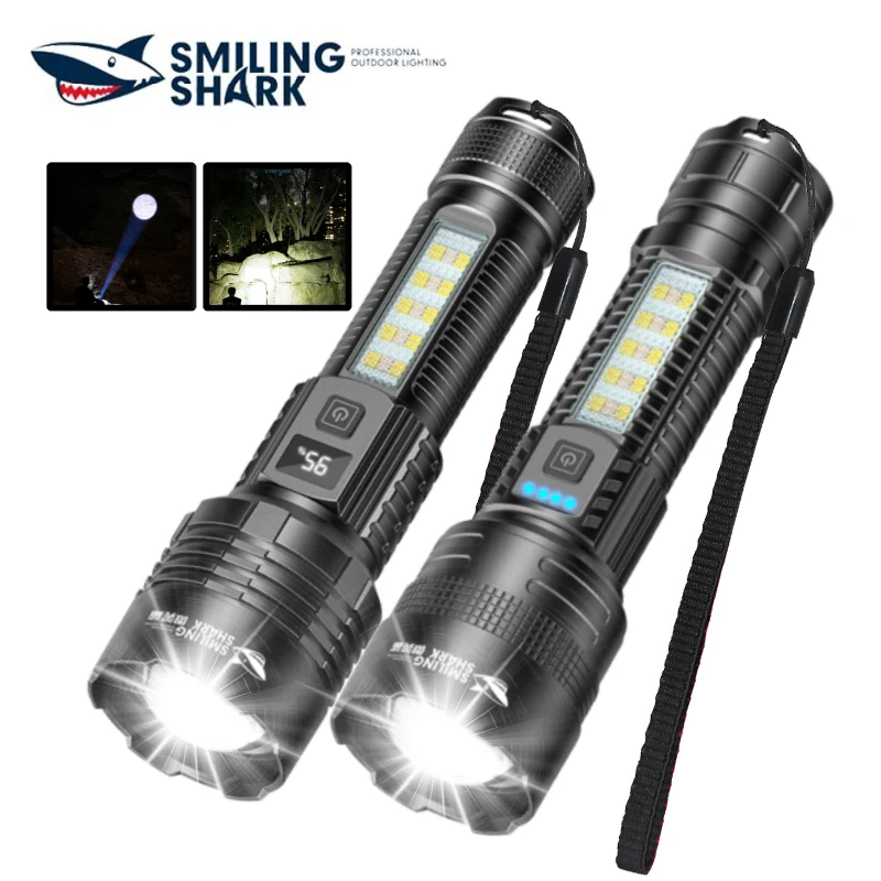 Перезаряжаемый фонарик Smile Shark SD7168, масштабируемый фонарь M60, с боковой строчкой COB, дисплей мощности, для кемпинга на открытом воздухе
Перезаряжаемый фонарик Smile Shark SD7168, масштабируемый фонарь M60, с боковой строчкой COB, дисплей мощности, для кемпинга на открытом воздухе