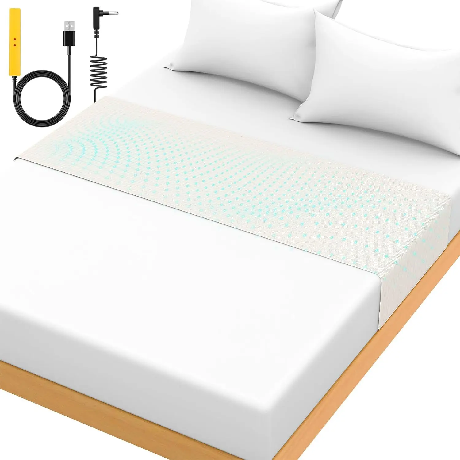 Grounding Mat For Bed 90% Organic Cotton+10% Pure Silver Fiber, Grounding Fitted Sheets For All Mattr Sizes, With Static
Grounding Mat For Bed 90% Organic Cotton+10% Pure Silver Fiber, Grounding Fitted Sheets For All Mattr Sizes, With Static