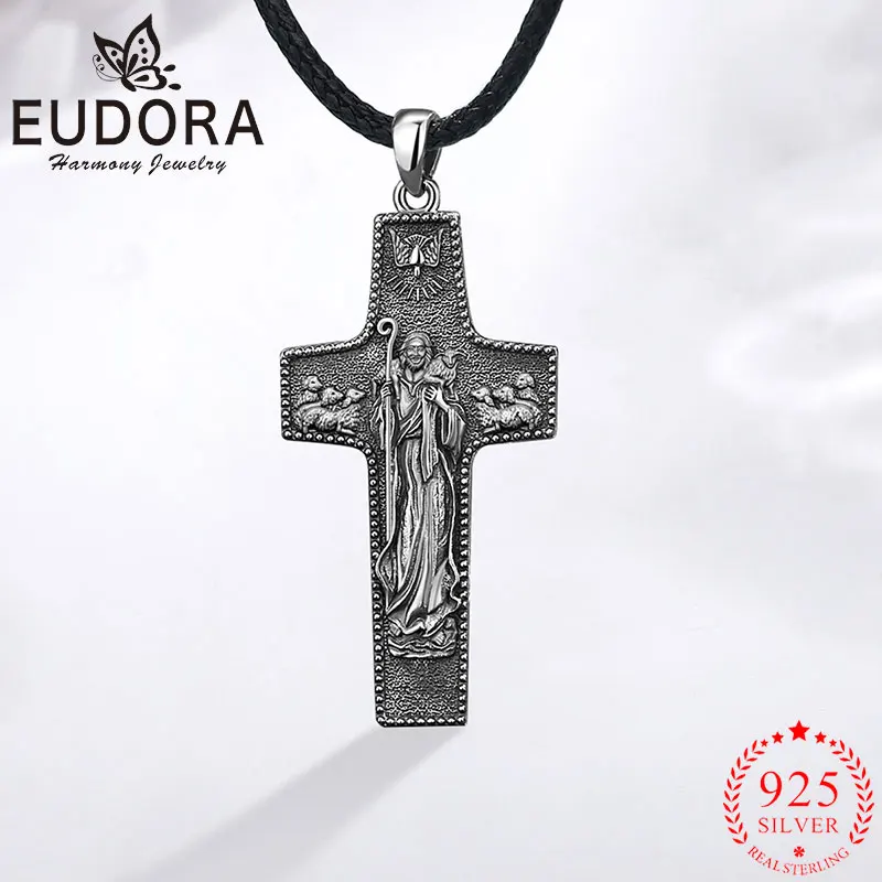 Кулон-крест Eudora Good Shepherd из стерлингового серебра 925 пробы с изображением Иисуса для мужчин и женщин, христианский амулет, религиозное украшение, изысканный подарок
Кулон-крест Eudora Good Shepherd из стерлингового серебра 925 пробы с изображением Иисуса для мужчин и женщин, христианский амулет, религиозное украшение, изысканный подарок