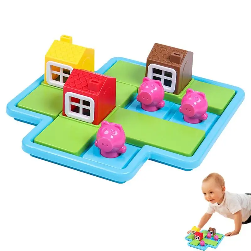 3 Little Pigs Smart Hide&seek Board Games With Solution Skill Building Puzzle Logic Game Iq Training Toy Children Puzzle Game
3 Little Pigs Smart Hide&seek Board Games With Solution Skill Building Puzzle Logic Game Iq Training Toy Children Puzzle Game