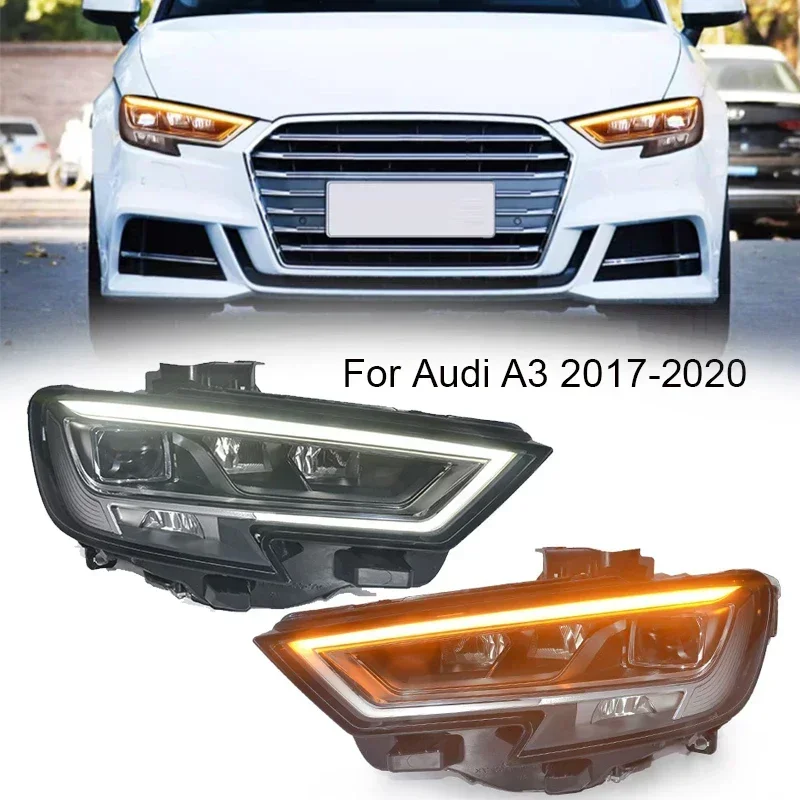 Автомобильные аксессуары для Audi A3 2017-2020, светодиодные фары в сборе, обновление светодиодных передних ходовых огней Plug and Play
Автомобильные аксессуары для Audi A3 2017-2020, светодиодные фары в сборе, обновление светодиодных передних ходовых огней Plug and Play