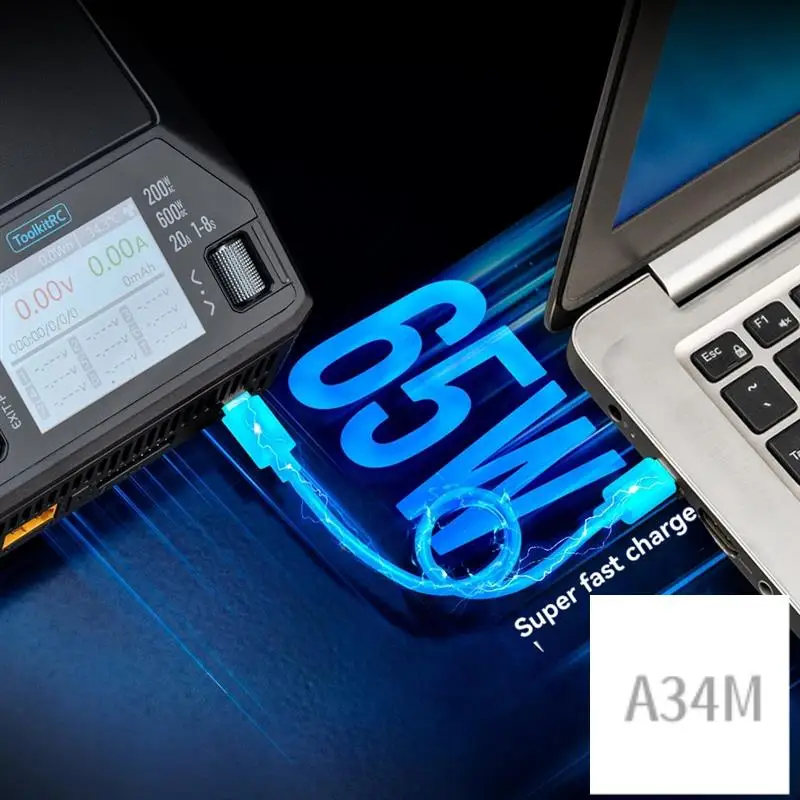 A34M-Toolkitrc M8AC Smart Charger For Lipo, Lihv, LIFE, LILON Batteries AC 200W/DC 600W, 20A Max FPV Model Spare Part EU PLUG
A34M-Toolkitrc M8AC Smart Charger For Lipo, Lihv, LIFE, LILON Batteries AC 200W/DC 600W, 20A Max FPV Model Spare Part EU PLUG