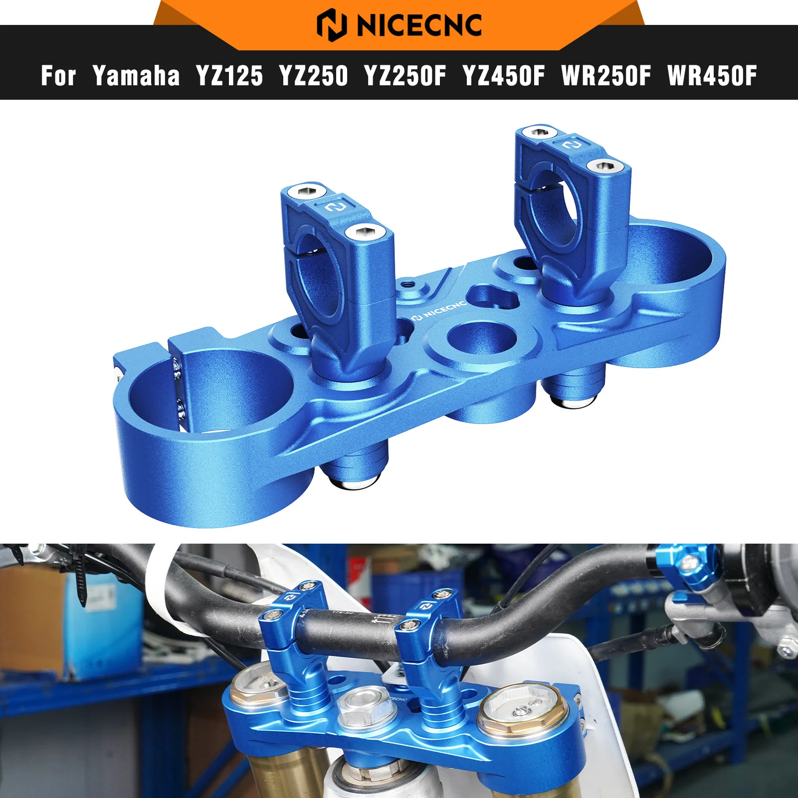 NICECNC For Yamaha YZ125 YZ250 2018-2024 Front Forks Clamp Upper Triple Tree For Yamaha YZ125X 2020-2023 YZ250X 2018-2023
NICECNC For Yamaha YZ125 YZ250 2018-2024 Front Forks Clamp Upper Triple Tree For Yamaha YZ125X 2020-2023 YZ250X 2018-2023