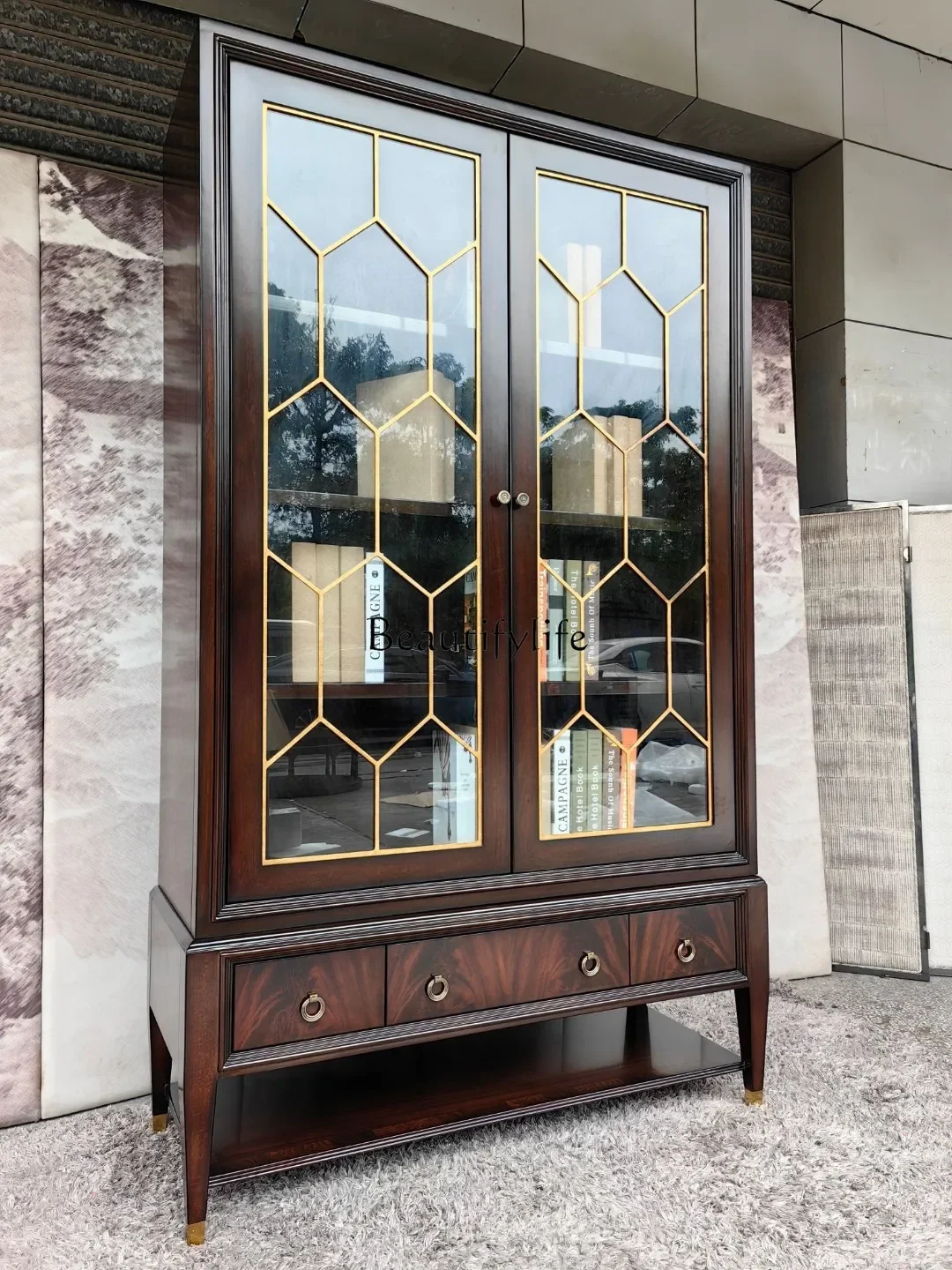 ls 18English Style Bookcase Display Cabinet CH-005-BC01 German Beech Wood + Eco-friendly Board Veneer
ls 18English Style Bookcase Display Cabinet CH-005-BC01 German Beech Wood + Eco-friendly Board Veneer