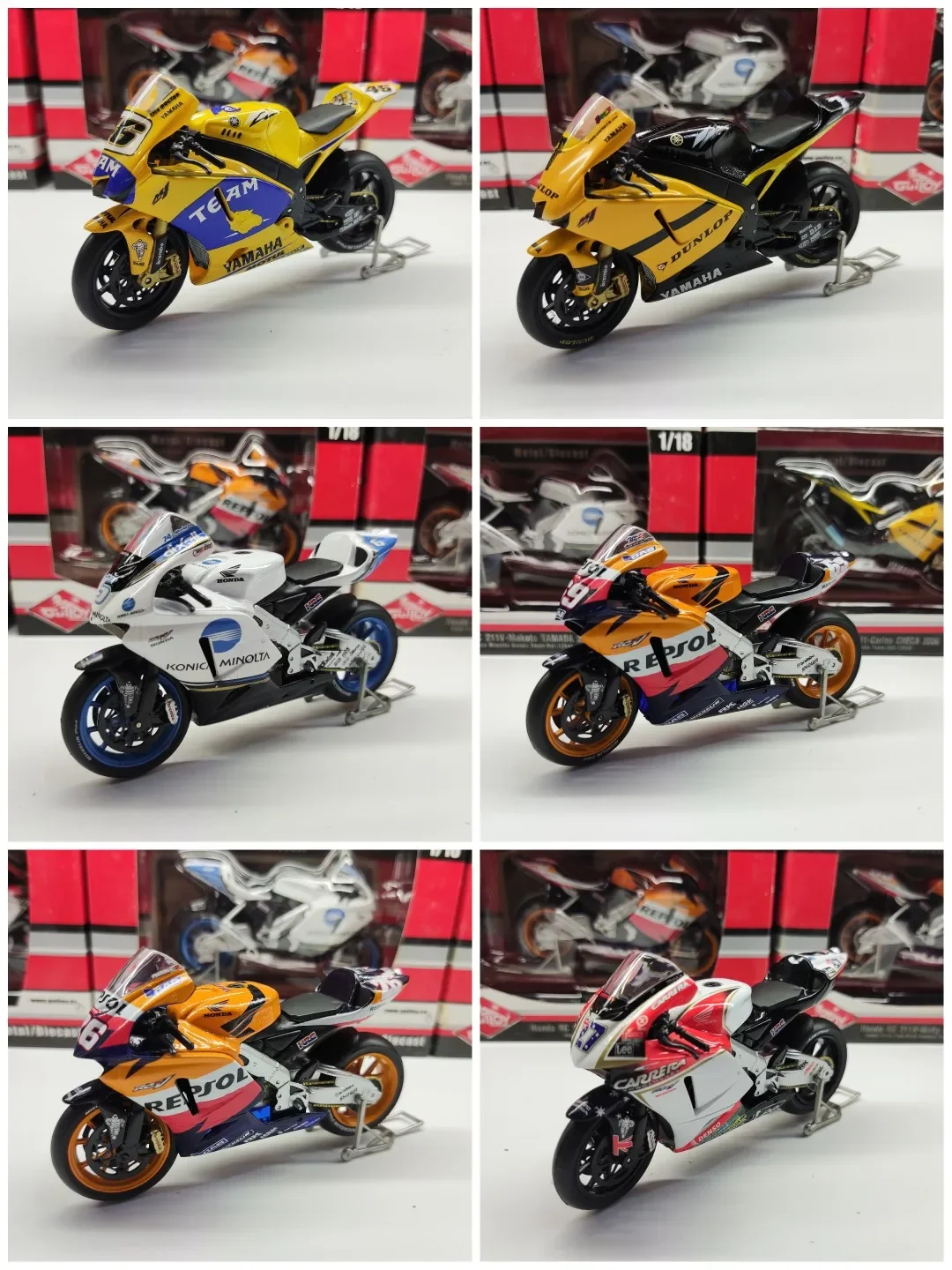 Honda RC211 2006 YAM YZR M1 RSW motorcycle 1/18 Classic car model Classic series toy gift static display
Honda RC211 2006 YAM YZR M1 RSW motorcycle 1/18 Classic car model Classic series toy gift static display