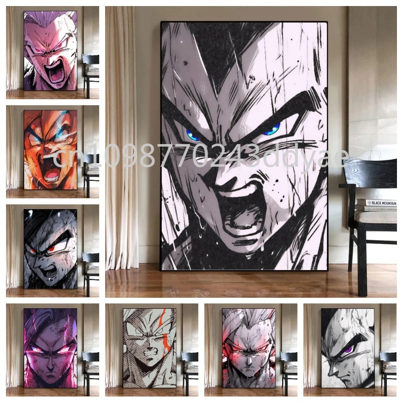Printed Retro Anime Canvas Painting Dragon Ball Poster Super Handsome Wukong Vegeta Living Room Room Wall Art Decor Mural
Printed Retro Anime Canvas Painting Dragon Ball Poster Super Handsome Wukong Vegeta Living Room Room Wall Art Decor Mural