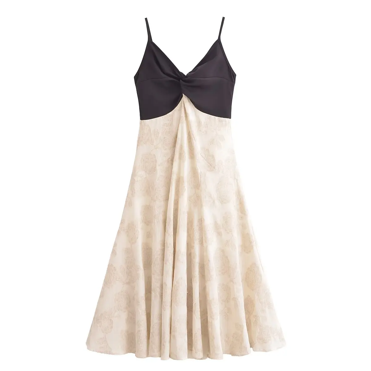 BM&MD&ZA Ladies Color - Block Sleeveless Spaghetti - strap Jacquard Maxi Dress Stylish and Elegant Womenswear
BM&MD&ZA Ladies Color - Block Sleeveless Spaghetti - strap Jacquard Maxi Dress Stylish and Elegant Womenswear