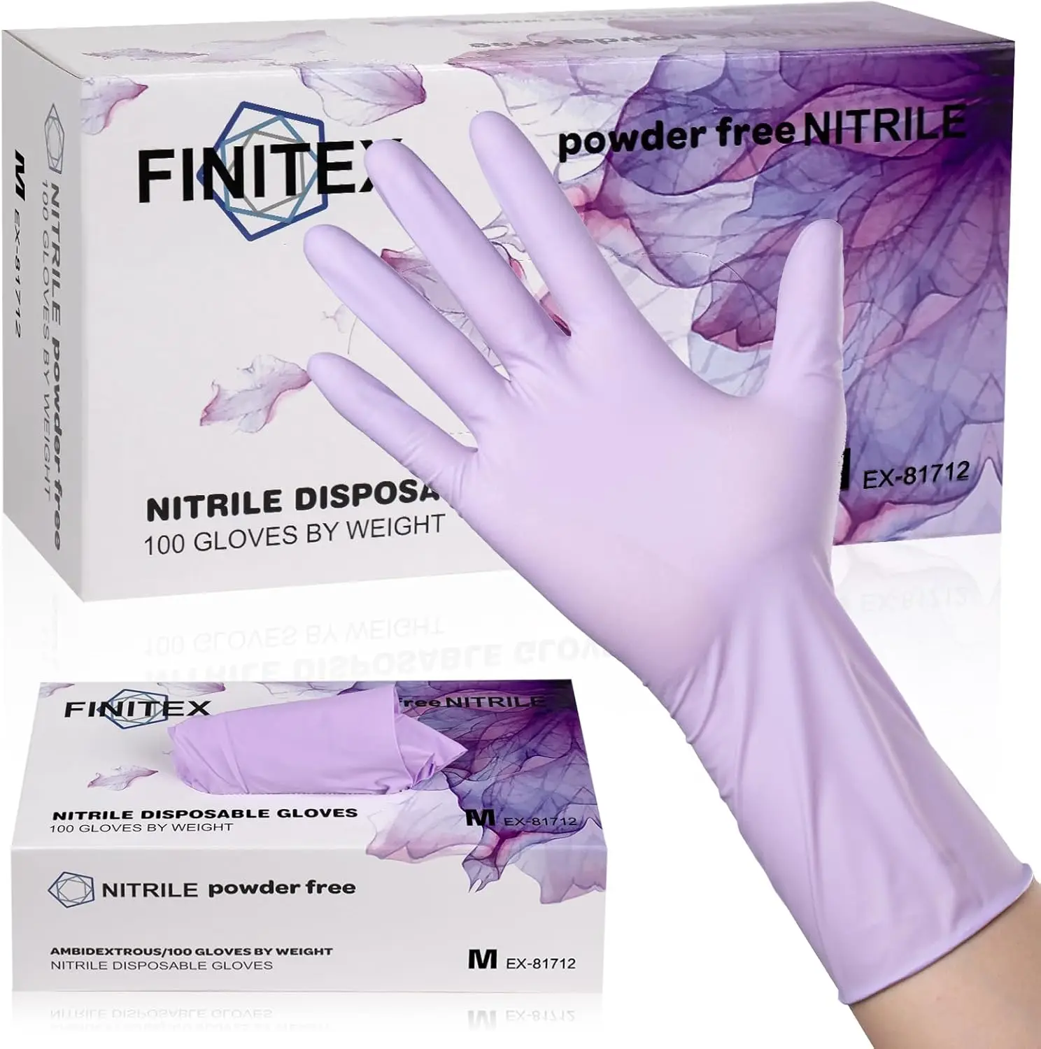 Purple Nitrile Disposable Gloves 5mil - 100PCS Latex-Free Powder-Free 12inch for Cleaning Medical Exam Food
Purple Nitrile Disposable Gloves 5mil - 100PCS Latex-Free Powder-Free 12inch for Cleaning Medical Exam Food