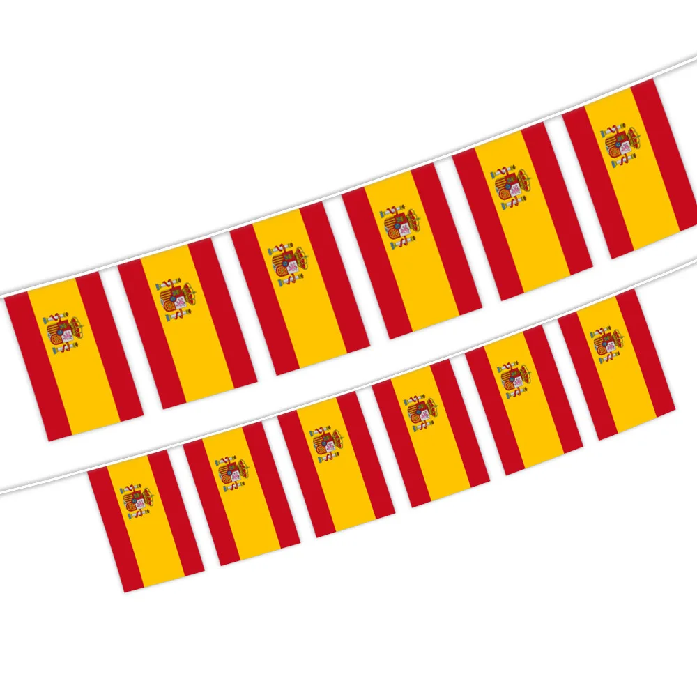 14x21cm Spain flag square string flag fan decorative hanging flag 20pcs stringES Espana Spanish Flag
14x21cm Spain flag square string flag fan decorative hanging flag 20pcs stringES Espana Spanish Flag