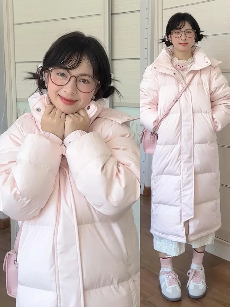 Pink Overknee Thiened down Cotton Jaet Women's Autumn Winter New Sle Bread Coat Outerwear Korean Version Straight Cut
Pink Overknee Thiened down Cotton Jaet Women's Autumn Winter New Sle Bread Coat Outerwear Korean Version Straight Cut