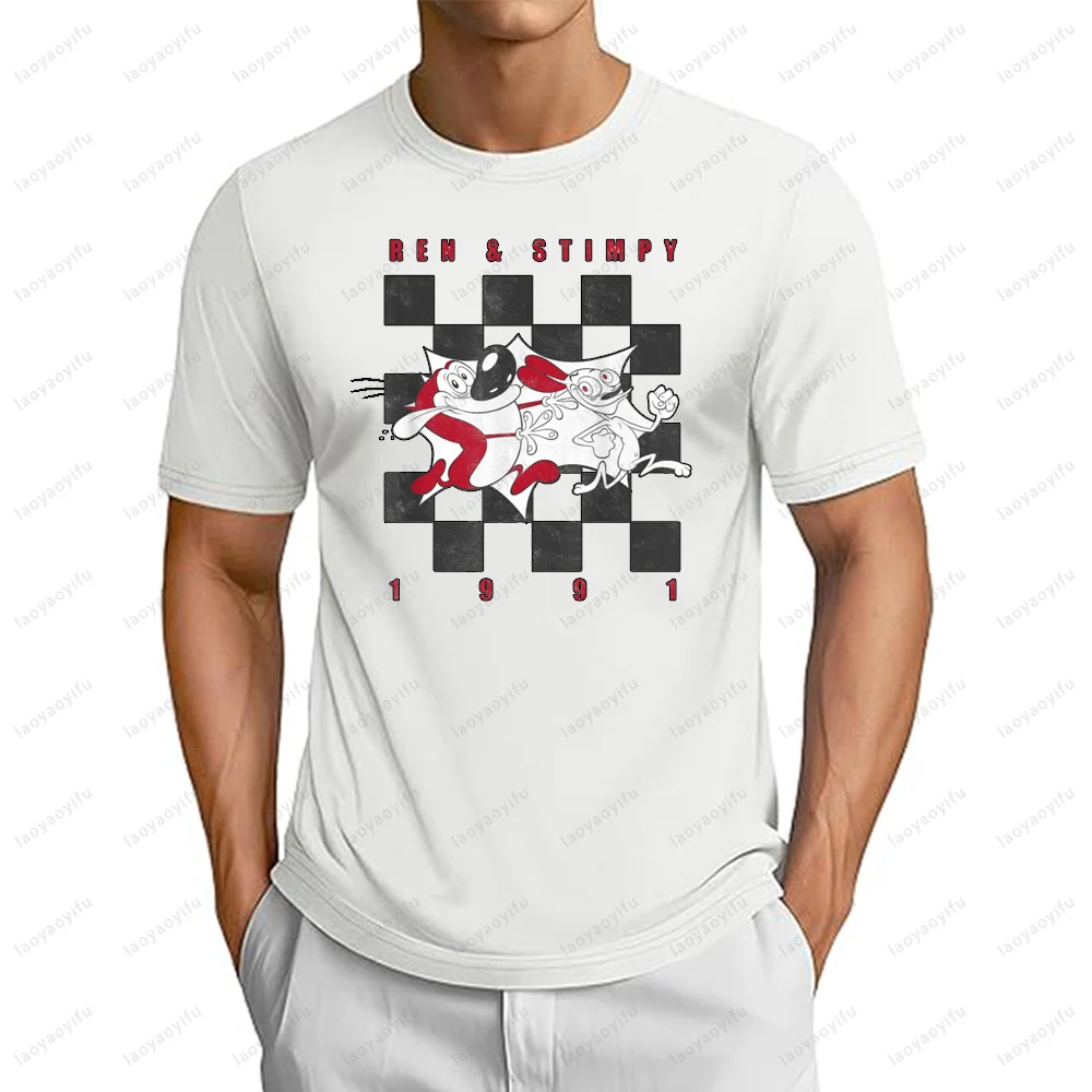 Ren and Stimpy 91' Checkers Board Logo T-Shirt Casual Fashion Loose Harajuku Man Tshirt Summer Short Sleeve Y2K Women T Shirt
Ren and Stimpy 91' Checkers Board Logo T-Shirt Casual Fashion Loose Harajuku Man Tshirt Summer Short Sleeve Y2K Women T Shirt