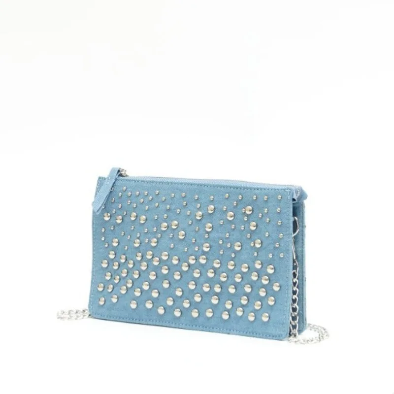 Trendy Wave Point Rivet Design Handbag Personalized Chain Shoulder Double Layered Crossbody Bags Fashion Versatile Women's Bag
Trendy Wave Point Rivet Design Handbag Personalized Chain Shoulder Double Layered Crossbody Bags Fashion Versatile Women's Bag