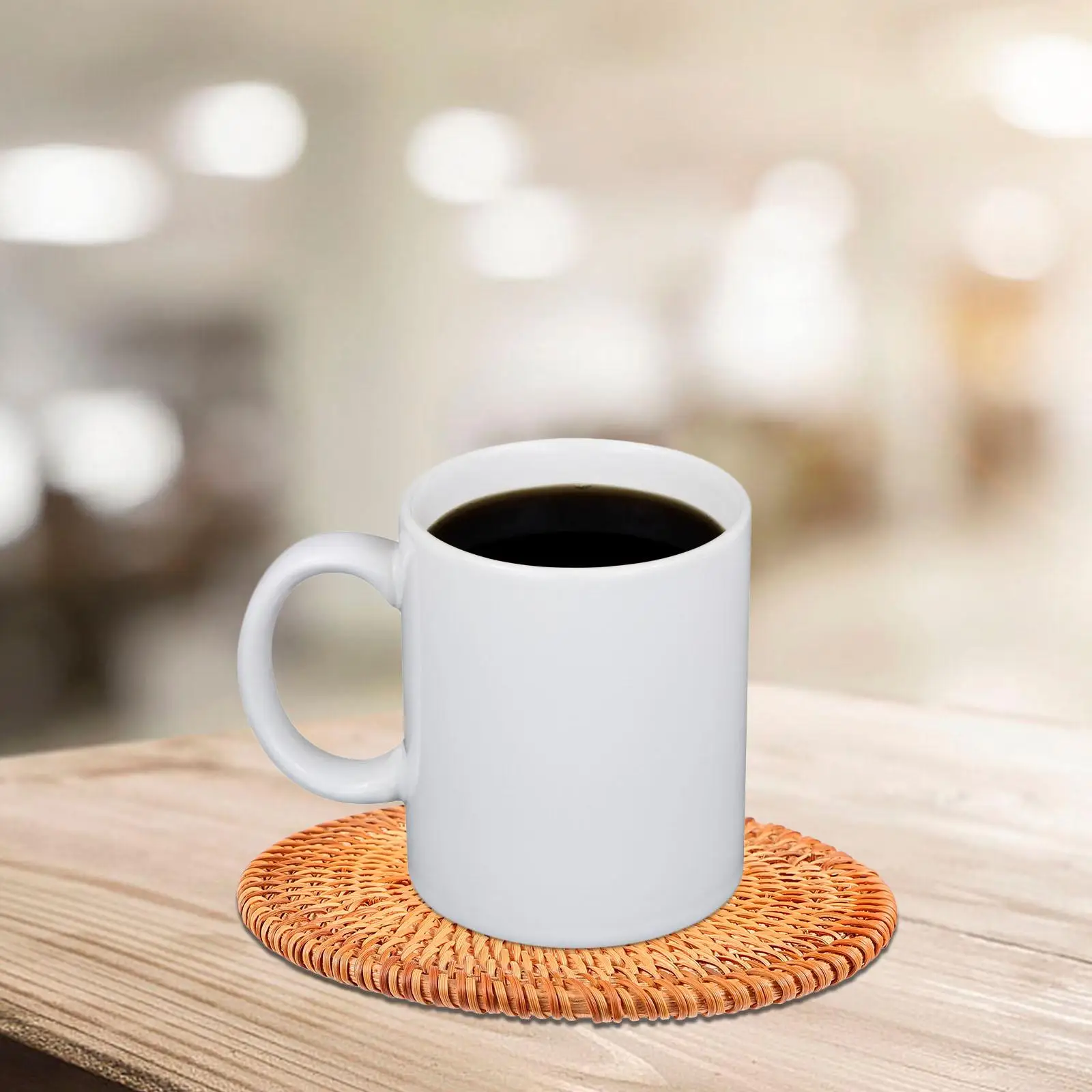 Insulated Coaster Heat Resistant 13cm Wood Place Mats Bowl Mat Cup Mat Table Protection Weaving Practical Placemats
Insulated Coaster Heat Resistant 13cm Wood Place Mats Bowl Mat Cup Mat Table Protection Weaving Practical Placemats