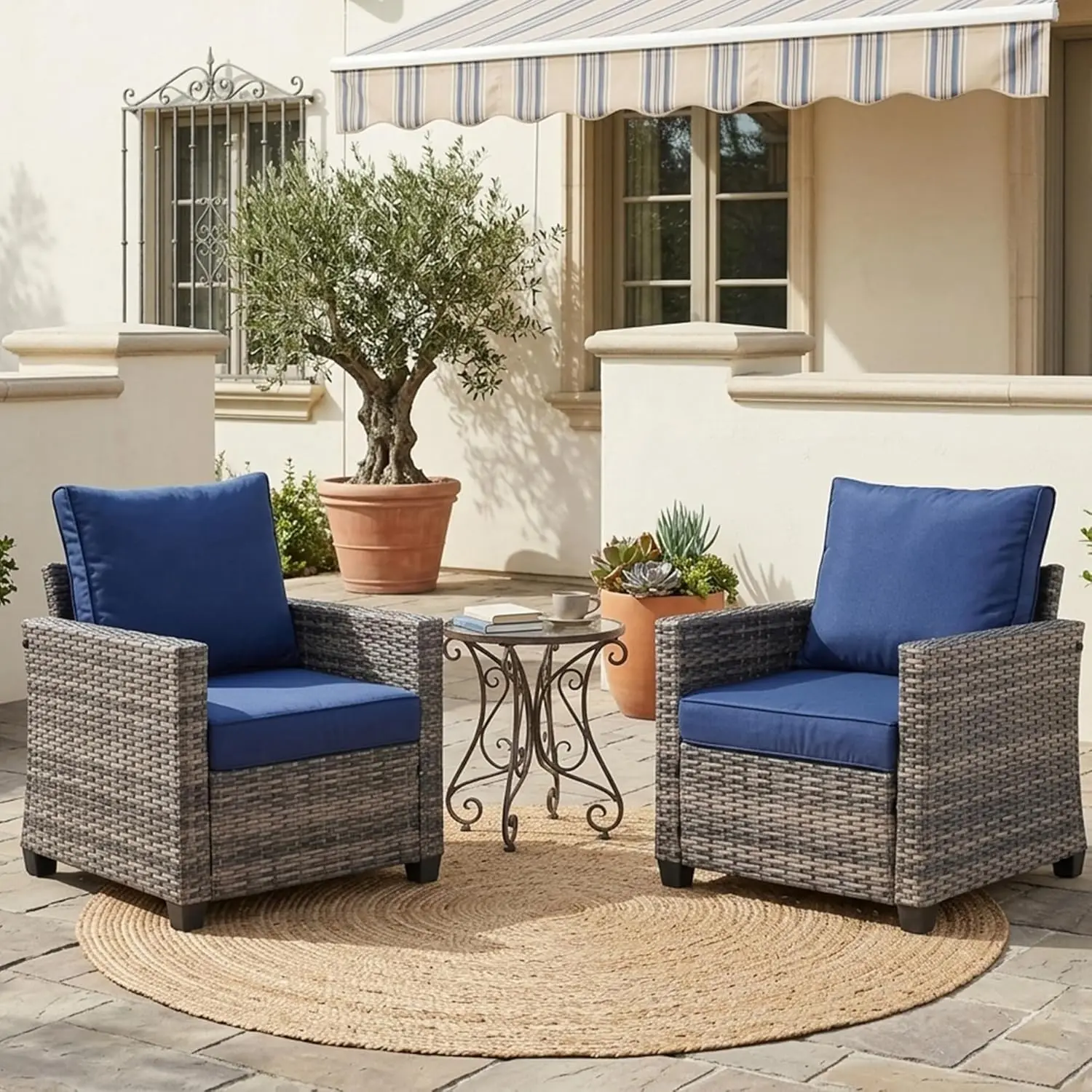 Outdoor Couch 3-Seat Patio Couch, All-Weather Wicker Soa Outdoor Patio urniture with Ergonomic Back & 4.3" Cushions, ular 2-Piec
Outdoor Couch 3-Seat Patio Couch, All-Weather Wicker Soa Outdoor Patio urniture with Ergonomic Back & 4.3" Cushions, ular 2-Piec