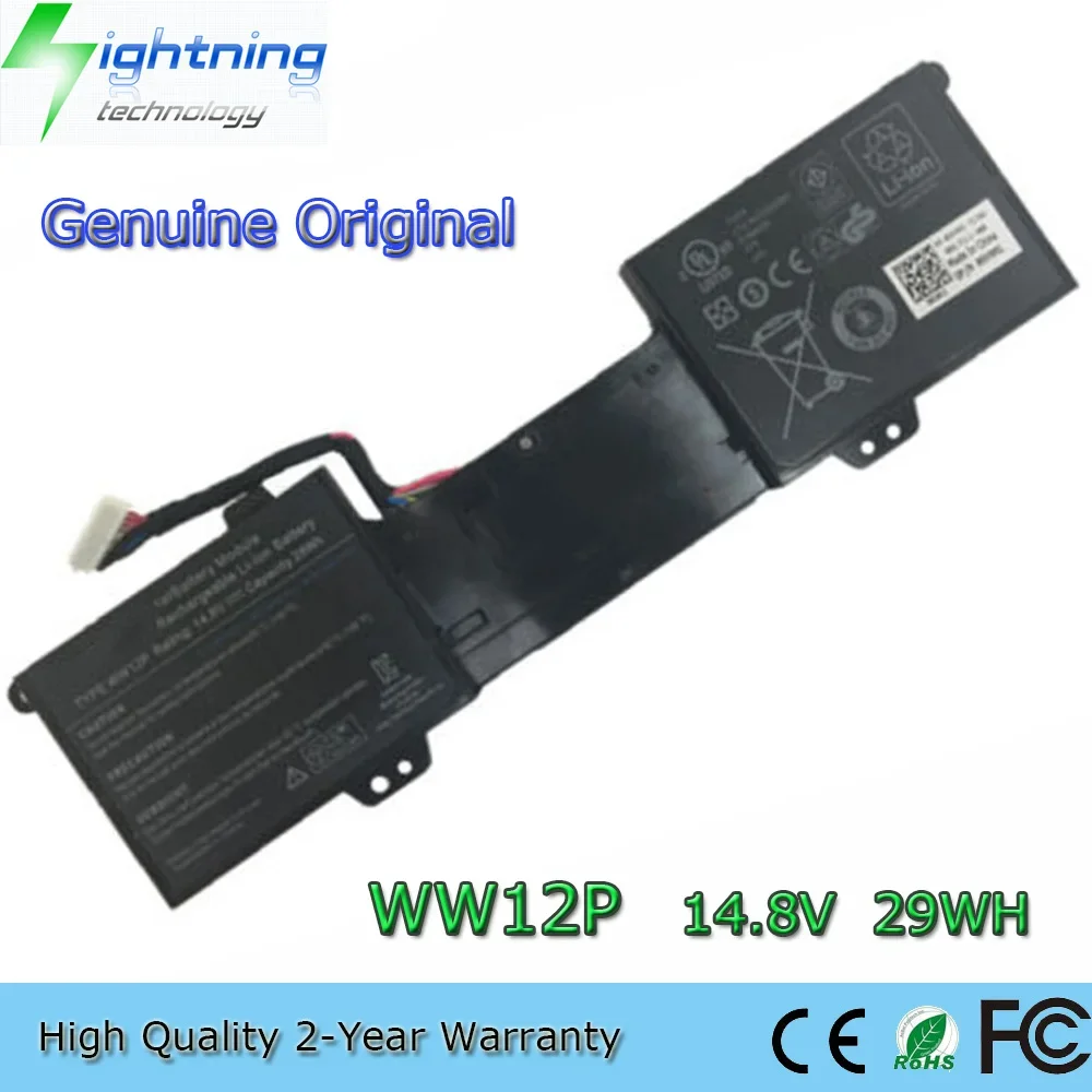 Brand New Genuine Original WW12P 14.8V 29Wh Laptop Battery for Dell Inspiron DUO 1090 Tablet PC 9YXN1 TR2F1 etc.
Brand New Genuine Original WW12P 14.8V 29Wh Laptop Battery for Dell Inspiron DUO 1090 Tablet PC 9YXN1 TR2F1 etc.