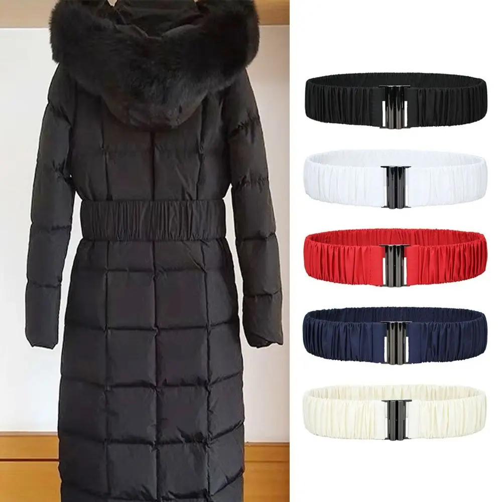 Fashion 5cm wide Down Coat Waist Belt Pleated Casual Stretch Waistband Buckle Elastic Solid Color Down Jacket Waistband
Fashion 5cm wide Down Coat Waist Belt Pleated Casual Stretch Waistband Buckle Elastic Solid Color Down Jacket Waistband