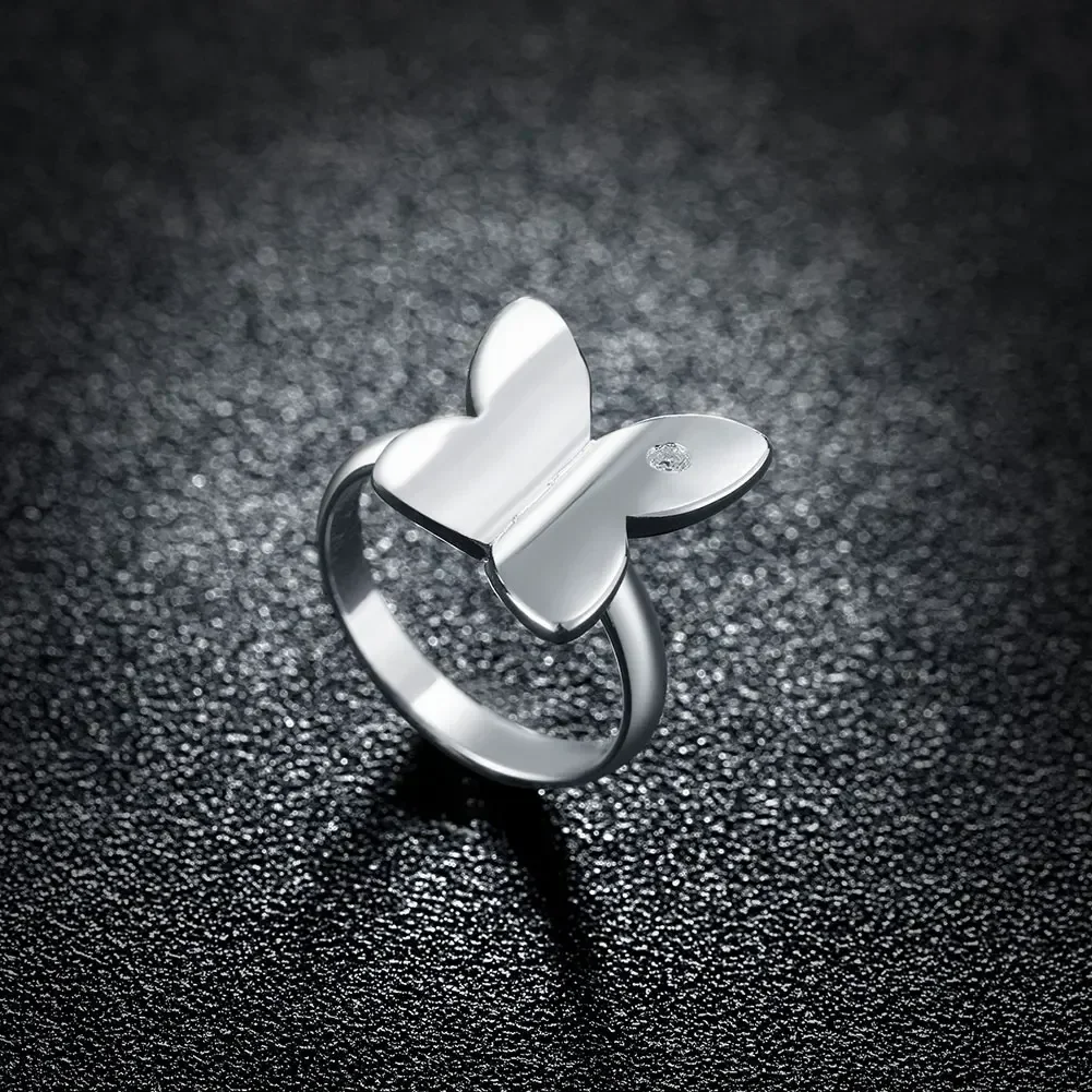 Hot Charm Crystal Butterfly 925 Sterling Silver Rings For Women Wedding Fashion Partyjewelry Engagement Ring Holiday Gifts
Hot Charm Crystal Butterfly 925 Sterling Silver Rings For Women Wedding Fashion Partyjewelry Engagement Ring Holiday Gifts