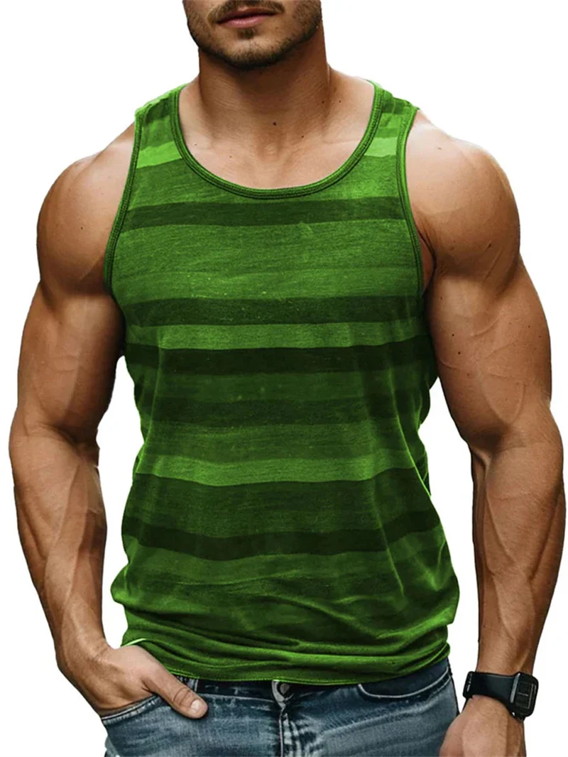 Vintage Stripe Graphic Tank Tops for Men Fashion Casual Summer Sleeveless 3D Printed Vest Loose Crew Neck Quick Dry Sports Tees
Vintage Stripe Graphic Tank Tops for Men Fashion Casual Summer Sleeveless 3D Printed Vest Loose Crew Neck Quick Dry Sports Tees