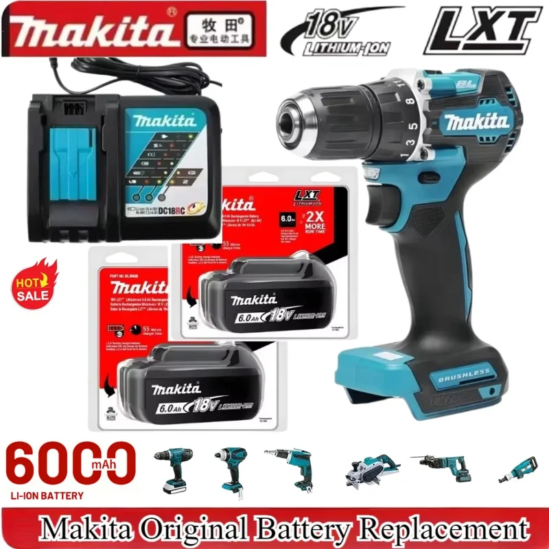 Full Compatible 18V 6Ah Rechargeable Lithium Battery Original Standard For Makita BL18 Series Electric Power Tools
Full Compatible 18V 6Ah Rechargeable Lithium Battery Original Standard For Makita BL18 Series Electric Power Tools
