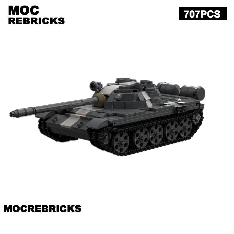 WW2 Military Vehicle Series MOC - T-55A Building Blocks Heavy Tank Model High-Tech Creative Brick Children's Birthday Toys Gifts
WW2 Military Vehicle Series MOC - T-55A Building Blocks Heavy Tank Model High-Tech Creative Brick Children's Birthday Toys Gifts